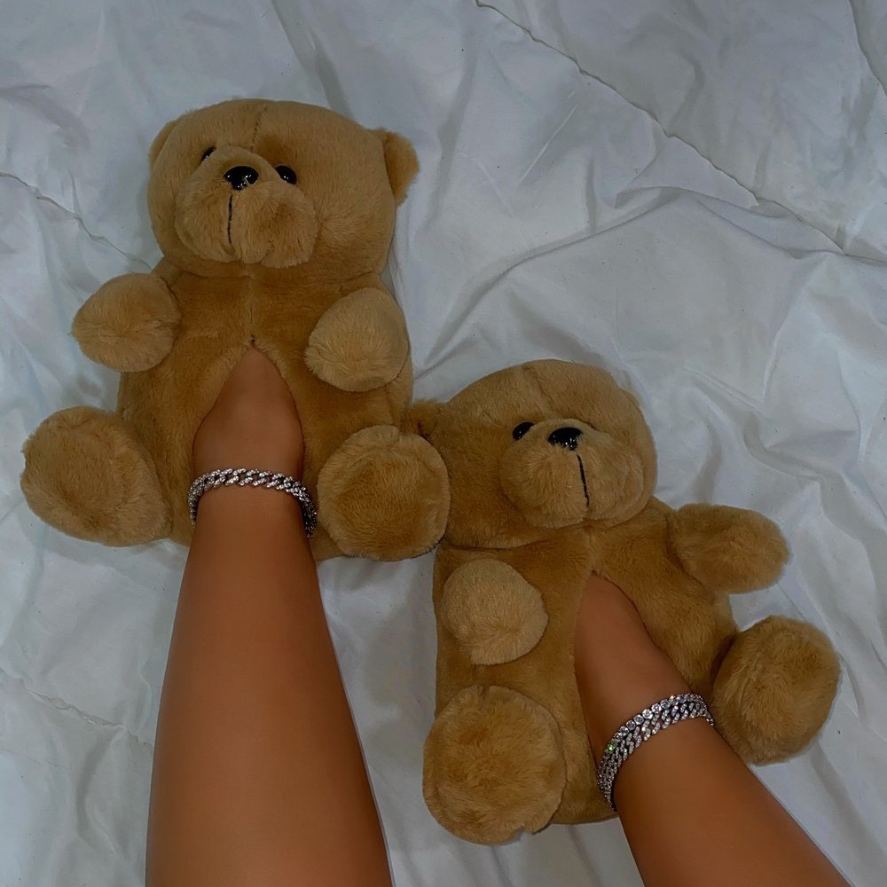 Cuddle slippers tan